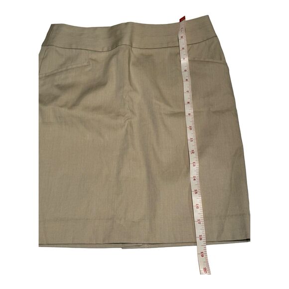 BANANA REPUBLIC Size Zero (0) KHAKI SKIRT pencil STRAIGHT STRETCH BUSINESS - Picture 5 of 7